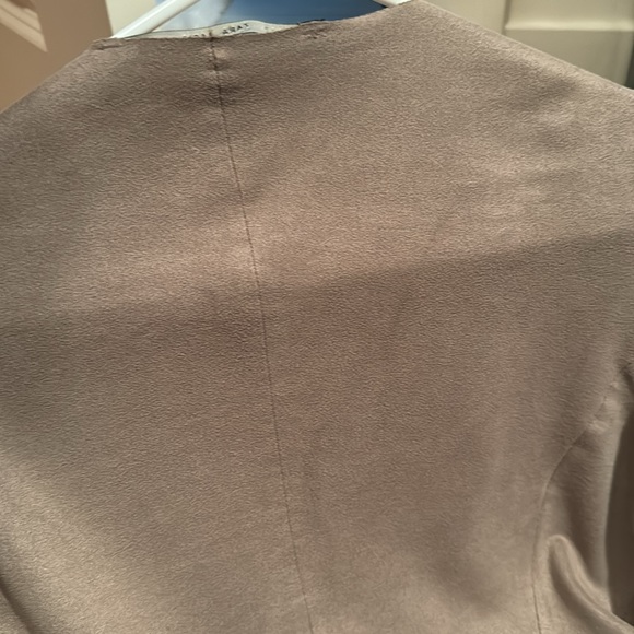 Zara basic collection drape open front cardigan blazer taupe - Picture 4 of 4